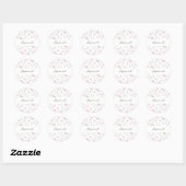 Autocollant floral pour fille (Feuille)