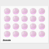Autocollant floral Princesse rose (Feuille)