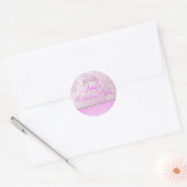 Autocollant floral Princesse rose (Enveloppe)