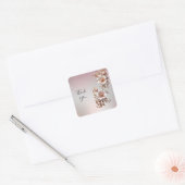 Autocollant floral rose décoratif (Enveloppe)