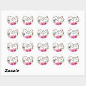 Autocollant floral RSVP (Feuille)