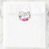 Autocollant floral RSVP (Sac)