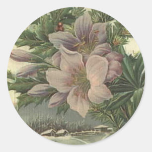 Autocollant floral vintage