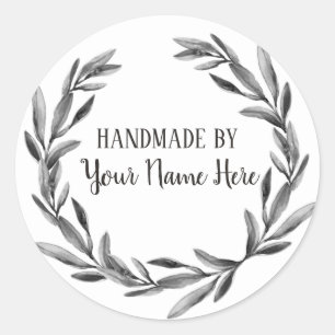 Autocollant floral vintage de guirlande de produit