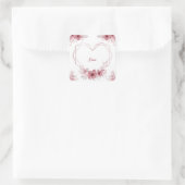 autocollant floral xoxo (Sac)