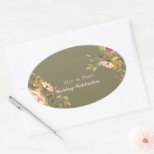 Autocollant Flower Custom Size & Name (Enveloppe)