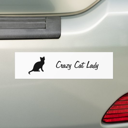 Autocollant fol de dame de chat (En voiture)