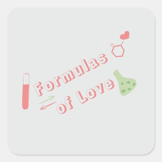 Autocollant Formules d'Amour (Devant)
