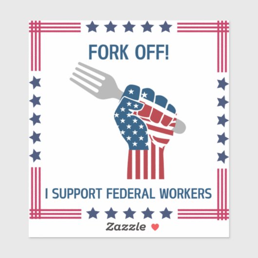 Autocollant Fourche (Feuille)