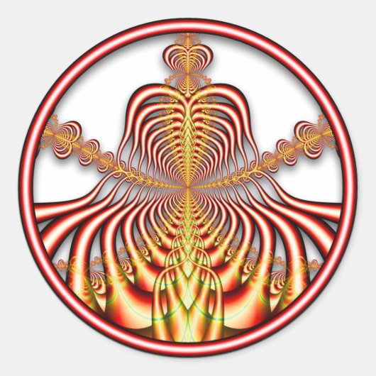 Autocollant fractal 0708011724bC (Devant)