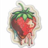 Autocollant Fraise (Devant)