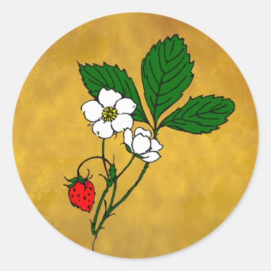 Autocollant Fraise des Bois (Devant)