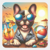 Autocollant français Bulldog (Devant)