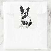 Autocollant français Bulldog (Sac)