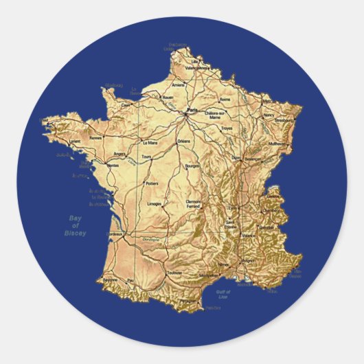 Autocollant France Map (Devant)