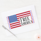 Autocollant Free America (Enveloppe)