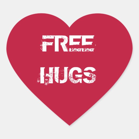 Autocollant Free Hugs (Devant)