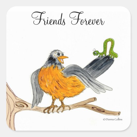 Autocollant Friends Forever Robin (Devant)