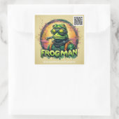 Autocollant Frogman #1 - feuille de 6 autocollants (Sac)