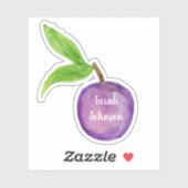 Autocollant Fruit Plum (Feuille)