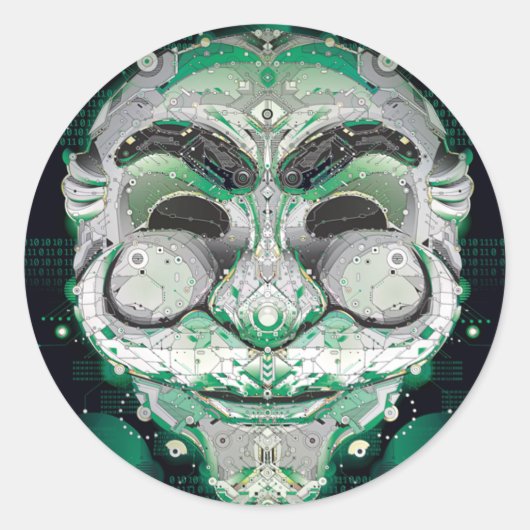 Autocollant Fsociety, brillant (Devant)