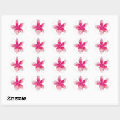 Autocollant Fuchsia Plumeria (Feuille)