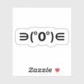 Autocollant Fugu Kaomoji Emoticon japonais (Feuille)