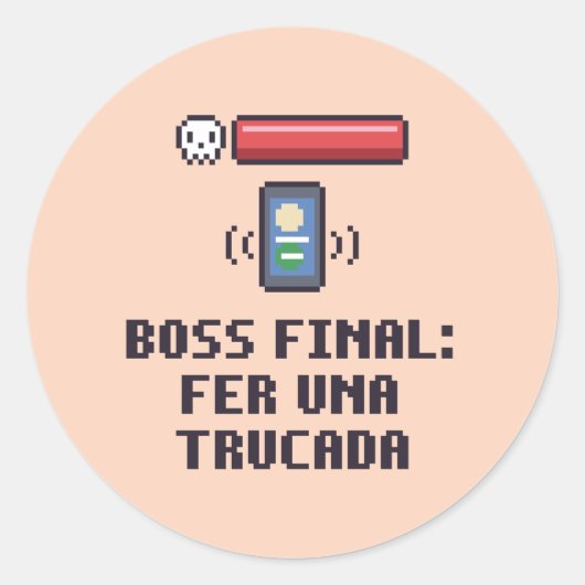 Autocollant Funny Autism Catalan Boss Final (Devant)