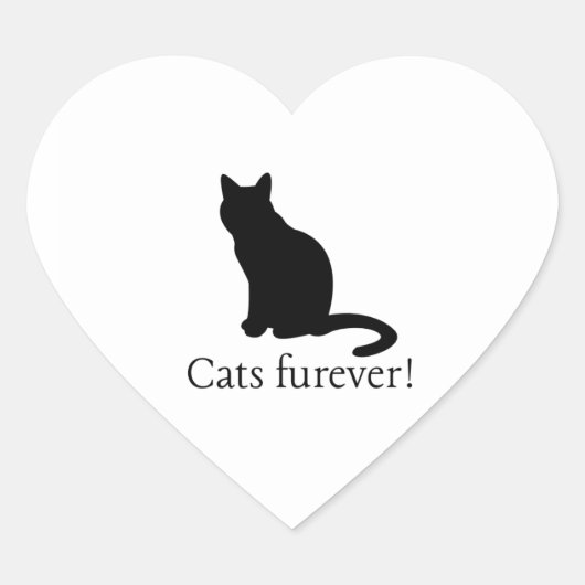 Autocollant furever pour chats (Devant)