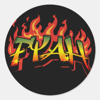 Autocollant Fyah Rastafari