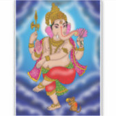 Autocollant Ganesha dansant (Devant)