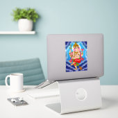 Autocollant Ganesha dansant (Ordinateur portable sur le bureau)