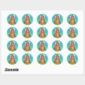 Autocollant Ganesha dansant (Feuille)