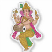 Autocollant Ganesha dansant (Devant)