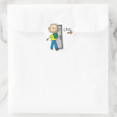 Autocollant Garçon à l'école (Sac)