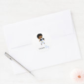 Autocollant garçon de l'équipe de boxe bleue pour (Enveloppe)