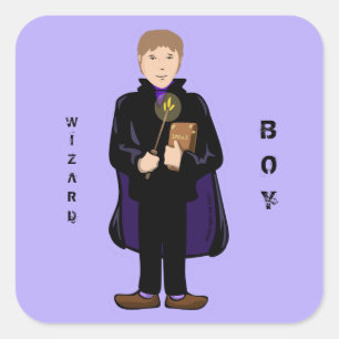 Autocollant Garçon Magicien