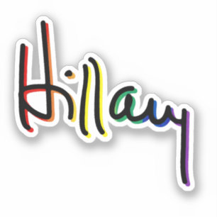 Autocollant Gay Pride Hillary Clinton