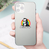 Autocollant Gay Pride Hillary Clinton (Téléphone)