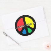 autocollant Génération X PEACE (Enveloppe)