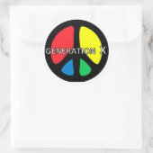 autocollant Génération X PEACE (Sac)