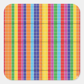 Autocollant Géométrique Abstrait Couleurs Modernes