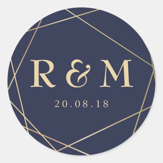 autocollant géométrique simple (Devant)