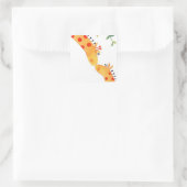 autocollant girafe (Sac)