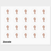 autocollant girafe (Feuille)