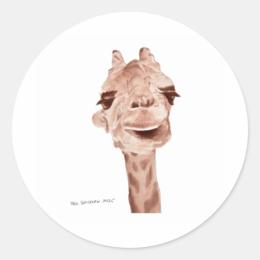 autocollant girafe (Devant)
