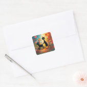 Autocollant Girafe Chat Mignon (Enveloppe)