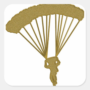 Autocollant Gold Fallschirm
