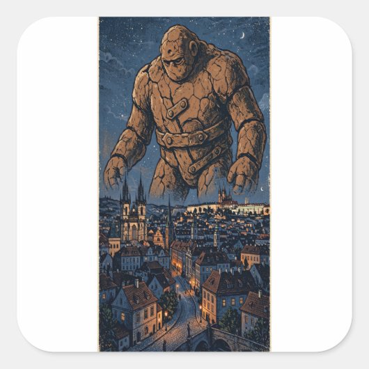 Autocollant Golem de Prague (Devant)