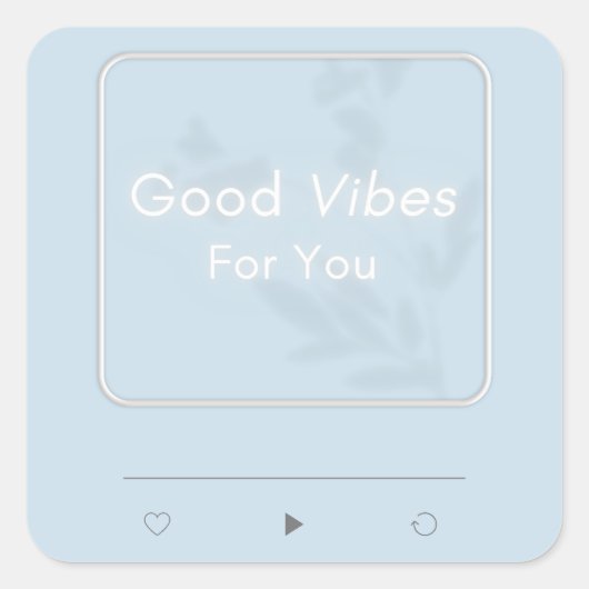Autocollant 'Good Vibes' (Devant)